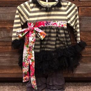 Girls boutique top and pants set size S (2/3)